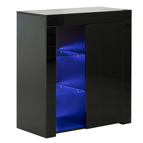 Office or Living Room Side Storage Cabinet with LED