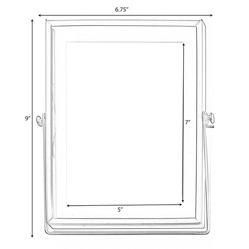 Buy Wholesale QI004066 Modern Metal Floating Tabletop Photo Picture Frame  with Glass Cover and Easel Stand