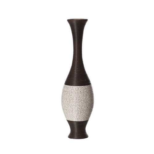 Tall floor vase, 38-Inch-Tall Floor Vase, Artificial Rattan Floor Vase  Beige, extra-large floor vases, living room