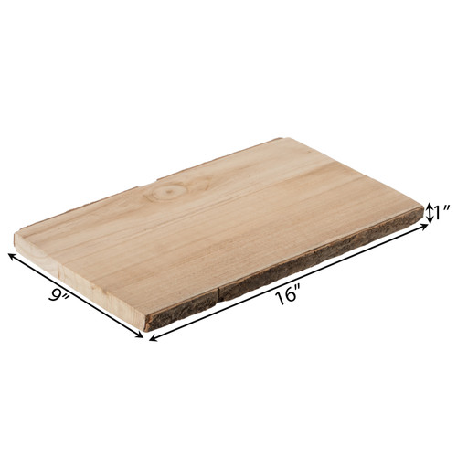 NATURAL WOOD CUTTING BOARD - RECTANGLE SHAPE