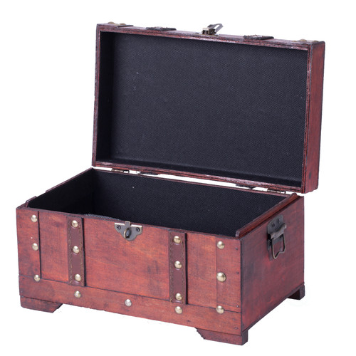 Antique Style Wooden Small Trunk