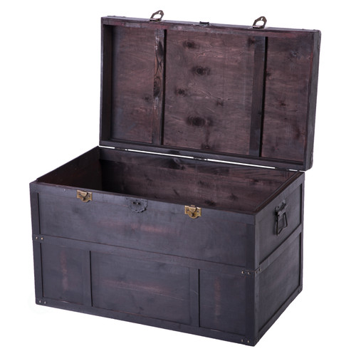 Antique Cargo Trunk (#1120) — Rustic Elegance