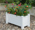 White Vinyl Traditional Fence Design Garden Bed Elevated Screwless Raised Planter Box