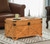 Barn Design Large Decorative Farmhouse Wooden Storage Trunk Chest