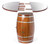 Wine Barrel Round Table Wine Storage Cabinet