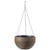 10" Self Watering Bronze Hanging Basket Flower Planter