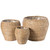 Woven Round Flower Pot Planter Basket with Leak-Proof Plastic Lining