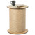 Decorative Round Spool Shaped Wooden Accent  Side Table with Rope