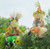 Scarecrow Boy and Girl Set Sitting on a Hay Bale