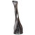 Aluminium-Casted Decorative Twisted Shape Flower Vase, Black Nickel 13.25 Inch