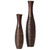 Decorative Contemporary Tall Trumpet Shape Floor Vase, Brown