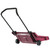 Heavy Duty Snow Rolling Remover with Wheels and Wide Blade, Red