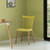 Modern Plastic Dining Chair Windsor Design with Beech Wood Legs