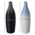 Modern Decorative Ceramic Table Vase Ripped Design Bottle Shape Flower Holder