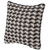 16" Handwoven Cotton Throw Pillow Cover Chevron & Gingham Design Black & White