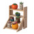 Flower Pots Plant Stand for Indoor Outdoor Wooden Shelves Planter Furniture with Multiple Shelves | Brown Flower Display Storage Rack for Living Room and Garden