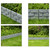 Imitation Stone Brick Designed Garden Border Edging Picket Fence, High Quality Fencing for Gardens, Landscape Edging, Pathways, Flower Beds, to Provide Protection from Animals, 4 Piece Set Grey