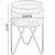 Silver Galvanized Metal Ice Bucket Beverage Cooler Tub with Stand