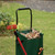 Large Cart with Wheels, Lightweight and Sturdy Rolling Utility Cart for Groceries, Garden, Laundry, Shopping and Picnic, Green