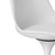 Mid-Century Modern Swivel Tulip Side Chair with Comfortable Cushioned Seat, White Polypropylene Accent Side Chair or 31.5” White Round Tulip Table with Modern Marble Painting Top and Sturdy Wooden Pedestal Stand, MDF Accent Dining Table