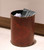 Vintiquewise Faux Leather Antique Design Waste Bin