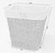 Woven Seagrass Small Waste Bin Lined with White Washable Lining