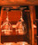 Rustic Wooden Wine Rack with Glass Holder-8 Bottle Decorative Wine Holder