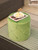 Round Tufted Velvet Wood Storage Ottoman Stool with Lid