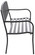 Steel Garden Park Bench Cast Iron Frame Patio Lawn Yard Decor, Black Seating Bench for Yard, Patio, Garden, Balcony, and Deck