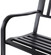 Steel Garden Park Bench Cast Iron Frame Patio Lawn Yard Decor, Black Seating Bench for Yard, Patio, Garden, Balcony, and Deck