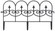 Vinyl Wrought Iron- Look Garden Ornamental Edging, Lawn Picket Fence Landscape Panel Border, Flower Bed Barrier
