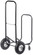 Gardenised Black Firewood Rack Outdoor Indoor, Heavy Duty Firewood Carrier Wood Fireplace Tool Rack, Rolling Storage Cart with Cover