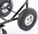 Gardenised Black Firewood Rack Outdoor Indoor, Heavy Duty Firewood Carrier Wood Fireplace Tool Rack, Rolling Storage Cart with Cover