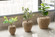 Woven Round Flower Pot Planter Basket with Leak-Proof Plastic Lining