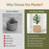 Woven Square Flower Pot Planter with Leak-Proof Plastic Lining