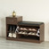 Wooden Entryway Shoe Storage Bench with Cushion