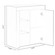 Office or Living Room Side Storage Cabinet with LED