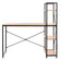 Wood and Metal Industrial Home Office Computer Desk with Bookshelves