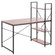 Wood and Metal Industrial Home Office Computer Desk with Bookshelves