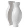 Tall Narrow Vase, Sleek Split Vase, Modern Floor Vase, Decorative Gift, Vase for Interior Design, 24.5 Inch Vase for Wedding Dinner Table Party Living Room Office Bedroom