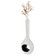Tall Floor Vase, White Vase with Hole Inside Black 45 Inch Vase, Tall Vase for Home Décor, Interior Decoration, Modern Floor Vase, Tall Vases for Floor Tall Floor Vase, White Vase with Hole Inside Black 45 Inch Vase, Tall Vase for Home Décor, Interior Decoration, Modern Floor Vase, Tall Vases for Floor