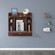 Wall Mount Folding Laptop Writing Computer or Makeup Desk with Storage Shelves and Drawer