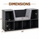 Basicwise Bookshelf with Reading Nook and Storage Bench - 6 Cubbies, 2 Top Shelves, Gray Cushion - Playroom Organization, Toy Storage, Bookcase for Bedroom, Nursery, 44" W x 11" D x 24" H