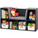 Basicwise Bookshelf with Reading Nook and Storage Bench - 6 Cubbies, 2 Top Shelves, Gray Cushion - Playroom Organization, Toy Storage, Bookcase for Bedroom, Nursery, 44" W x 11" D x 24" H