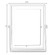 Modern Metal Floating Tabletop Photo Picture Frame with Glass Cover and Easel Stand