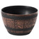Brown Outdoor Rustic Half Barrel Flower Garden Planter Bowl, Plastic