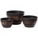 Brown Outdoor Rustic Half Barrel Flower Garden Planter Bowl, Plastic