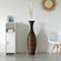 Tall Floor Vase, Modern large vase for home decor floor, Brown Artificial Rattan Floor Vase, Brown Floor Vase for Living Room or Hallway, 41-Inch-Tall Vase