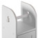 White Freestanding Bathroom Toilet Paper Roll with Storage and Extra Slot For Tissue Roll