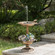 Outdoor Garden Bird Bath and Solar Powered Round Pond Fountain with Planter Bowl, Copper Outdoor Garden Bird Bath and Solar Powered Round Pond Fountain with Planter Bowl, Copper